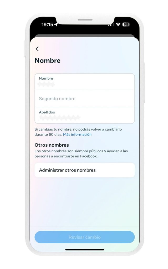 cambiar nombre Facebook Juan Pablo Orellana Marketing Digital